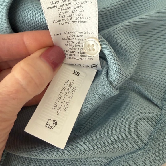 NEW! Veronica Beard Coralee Puff Sleeve Top Sea Glass Blue Size XS - $198 - Picture 9 of 14